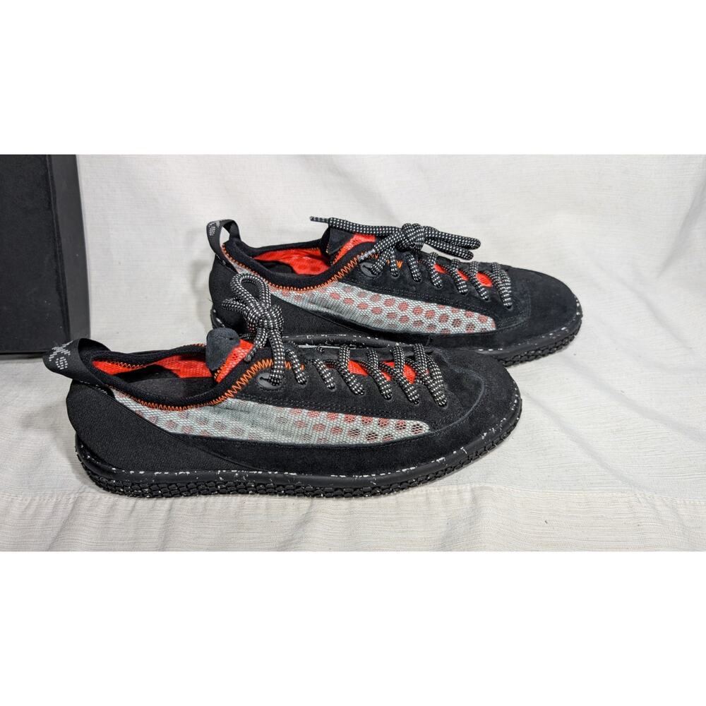 OXS Womens Scarpa Trek Black Lace Up Sneakers 8.5 Performance Sport Italy‎ Made